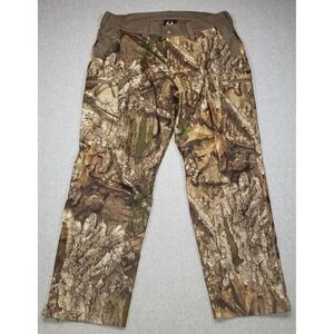 Realtree APX Camo Hunting Pants Mens Brown Green Size L‎ Zip Bottom Legs